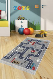 Conceptum Alfombra de Pasillo ELS582 Gris 80 x 150 cm